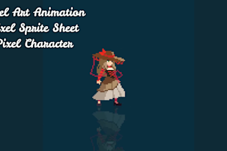 create pixel art sprite sheet, pixel art sprite animation, 2d game art sprite