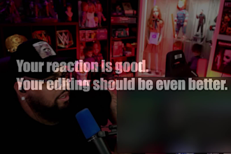 edit your reaction video without copyright