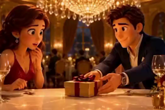 create 3d proposal video, romantic love story animation, character animation