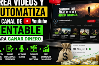 crea videos y automatiza un canal de youtube rentable para ganar dinero