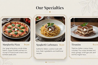 design a modern animated website