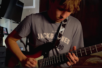 record a professional studio quality blues lead guitar for your track