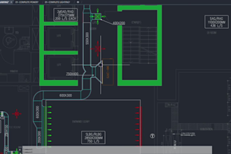 mep design or shop drawing and as built drawing
