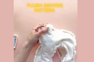 create a custom plush sewing pattern for plushie and stuffed animal production