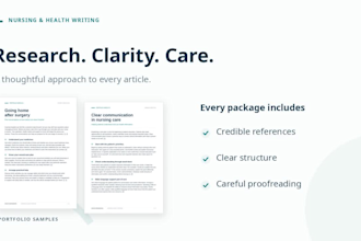 write expert healthcare content as a registered nurse