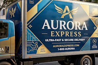 design modern food truck, vehicle wrap and truck branding