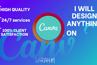 design anything in canva pro for you
