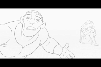 2d line art frame by frame 2d traditional animation hand drawn pencil sketch
