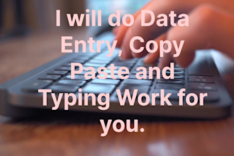 do fast data entry and copy paste work
