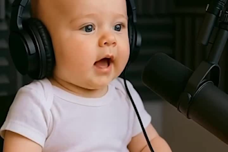 create ai baby podcast, ai children story, viral baby video and ai talking video