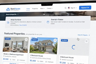 build a modern real estate, property rental, or property listing website