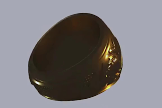 design custom class ring graduation ring cad jewelry cad for casting 3d printing