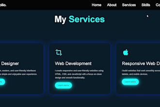 create a professional responsive website for your business