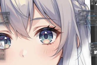 draw a custom live2d vtuber model with commercial rights