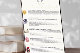 create a custom personology aka horoscope report for you