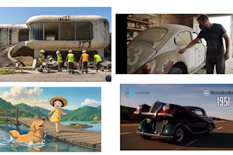 create relaxing asmr transformation videos, car evolution, house renovation