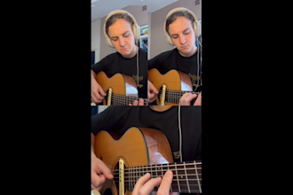 record indie folk guitar for your song