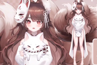 design and rig live2d model, 2d vtuber rigging, live2d vtuber model