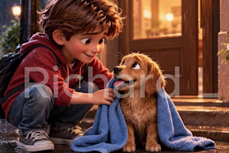 3d ai storytelling cartoon video bible story 3d pixar style ai animation video