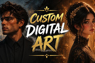 create custom digital art and anime style digital art images for you using ai