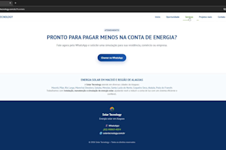 create a high converting website for solar energy or local business