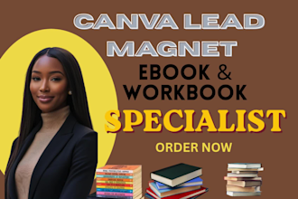 canva lead magnet, ebook workbook, pdf design high converting templates