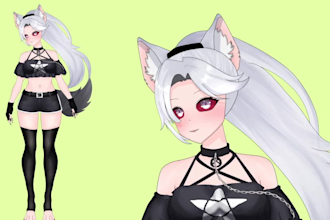 draw and rig a detailed anime vtuber live2d model