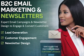 design email marketing newsletters and write SEO b2b content