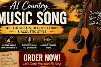 create ai songs, ai country song remix, ai country music with custom lyrics