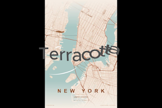 premium minimal map poster  wall art design