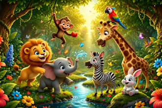 create childrens storybook illustrations