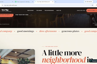 build a responsive cafe restaurant or business website