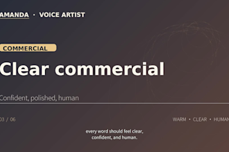 record a warm bilingual female voiceover in american english or mandarin