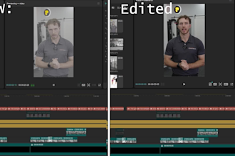 gym reels, short editing