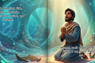 do 3d bible illustration children storybooks, book illustration, picture book