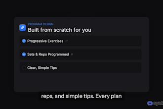 create personalized custom workout plans for gym or home