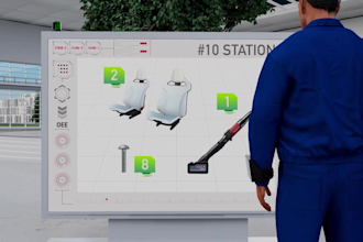 create 3d industrial animation factory animation for industrial process