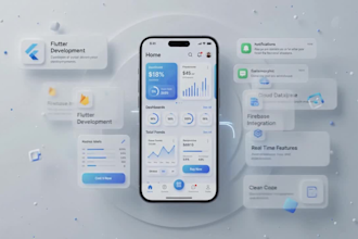 develop flutter app with firebase and API integration