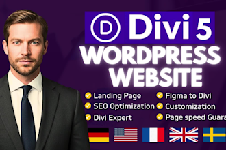 build a high performance divi 5 website or do divi customization and fix