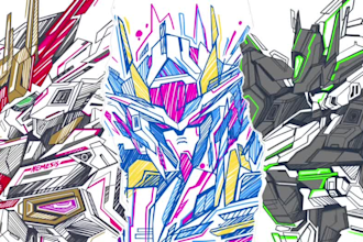 do expressionism art and abstract illustration with my style