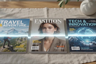 create professional magazine covers