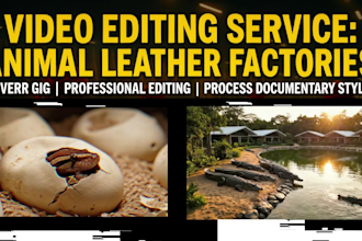 provide unique factory process videos for youtube automation