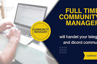 be your telegram community manager with 40 chatters