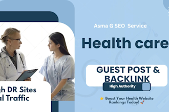 publish guest posts on health blogs for healthcare SEO backlinks
