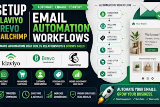setup klaviyo brevo mailchimp email automation workflows