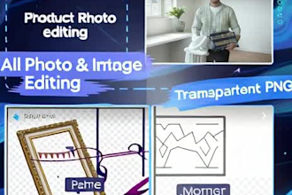 do professional background removal and photo editing