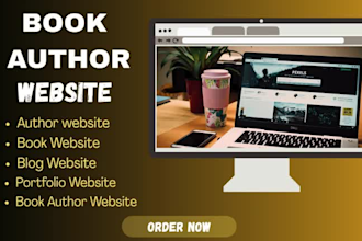 design author website, book author website, ebook website, author landing page