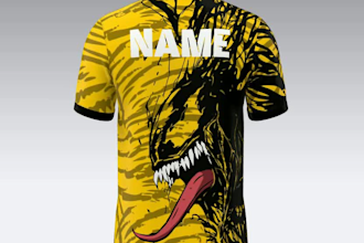 design custom sports jersey and sportswear apparel vector and 3d mockups
