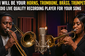 be your horn trombone brass trumpet sax studio live quality recording player