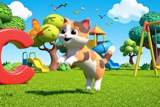 create 3d alphabet songs and learning videos for kids